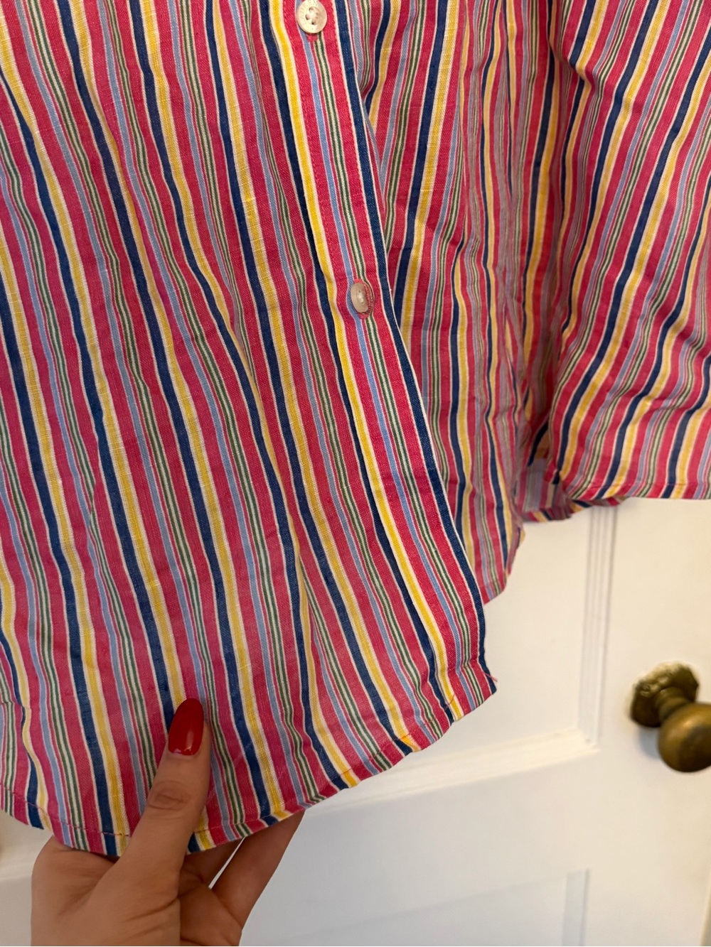 Vintage Ralph Lauren 100% Linen Button Up Shirt XL - Picture 6 of 11
